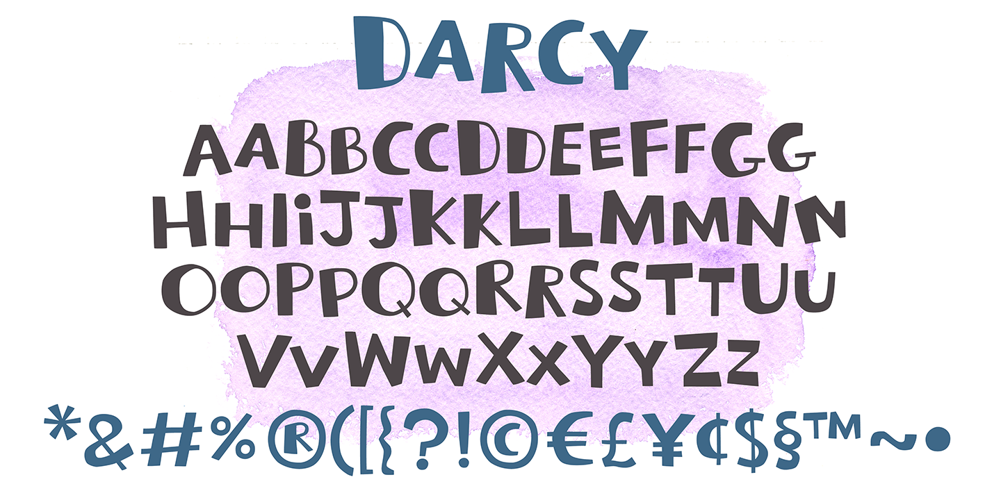 Пример шрифта Darcy #9